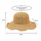 Summer Sun Hat for Women - Lightweight Wide Brim Straw Hat for Beach and Vacation