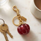 Glitter Pumpkin Keychain and Bag Charm