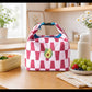 Foldable Insulated Lunch Bag Large Capacity Roll Top Lunch Tote with Buckle Closure