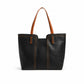 Faux Leather Tote Bag Shoulder Handbag with Zipper Closure for Work