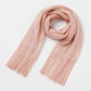Metallic Shimmer Fringe Long Scarf