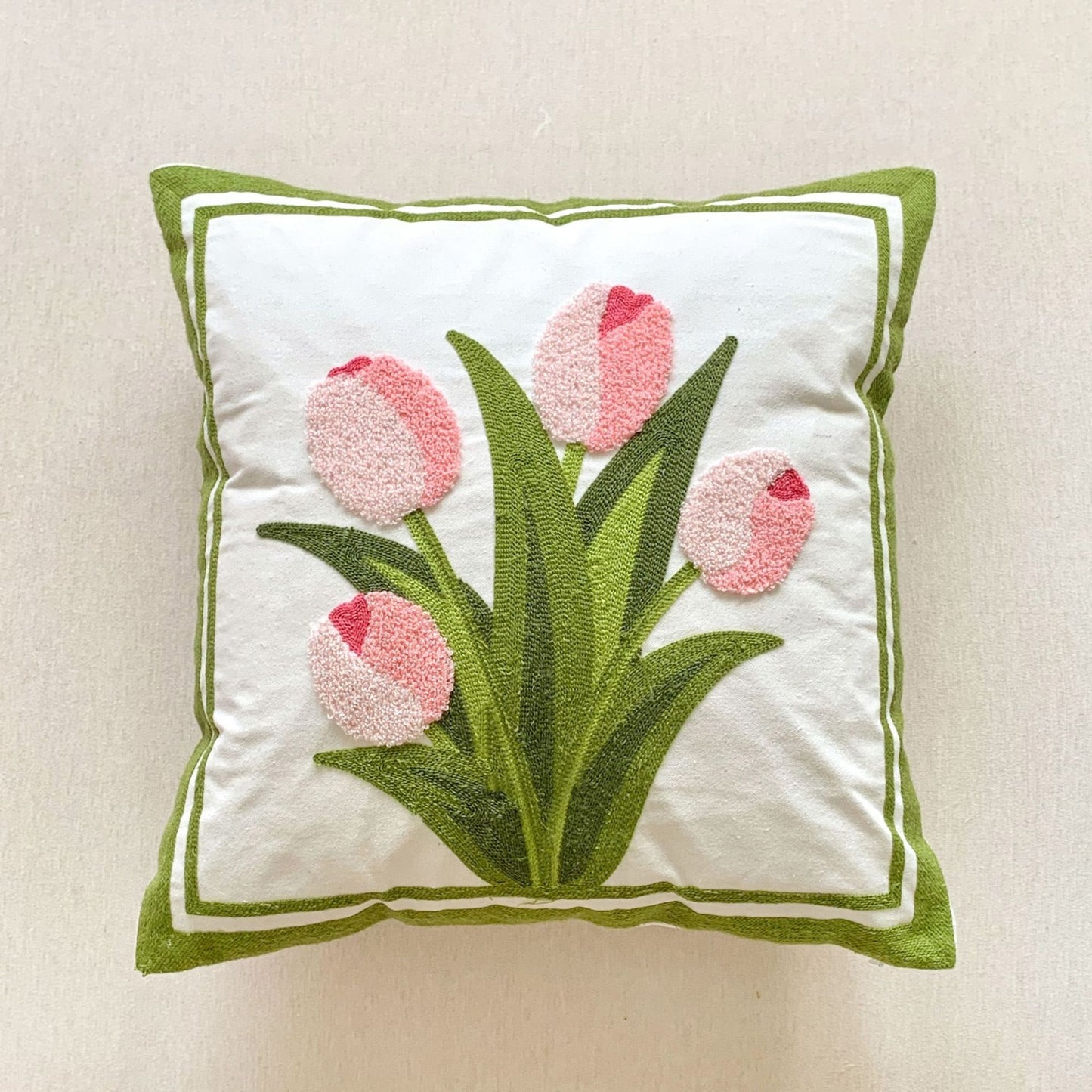 17.7*17.7in Canvas Throw Pillow Decorative Cushion for Home
