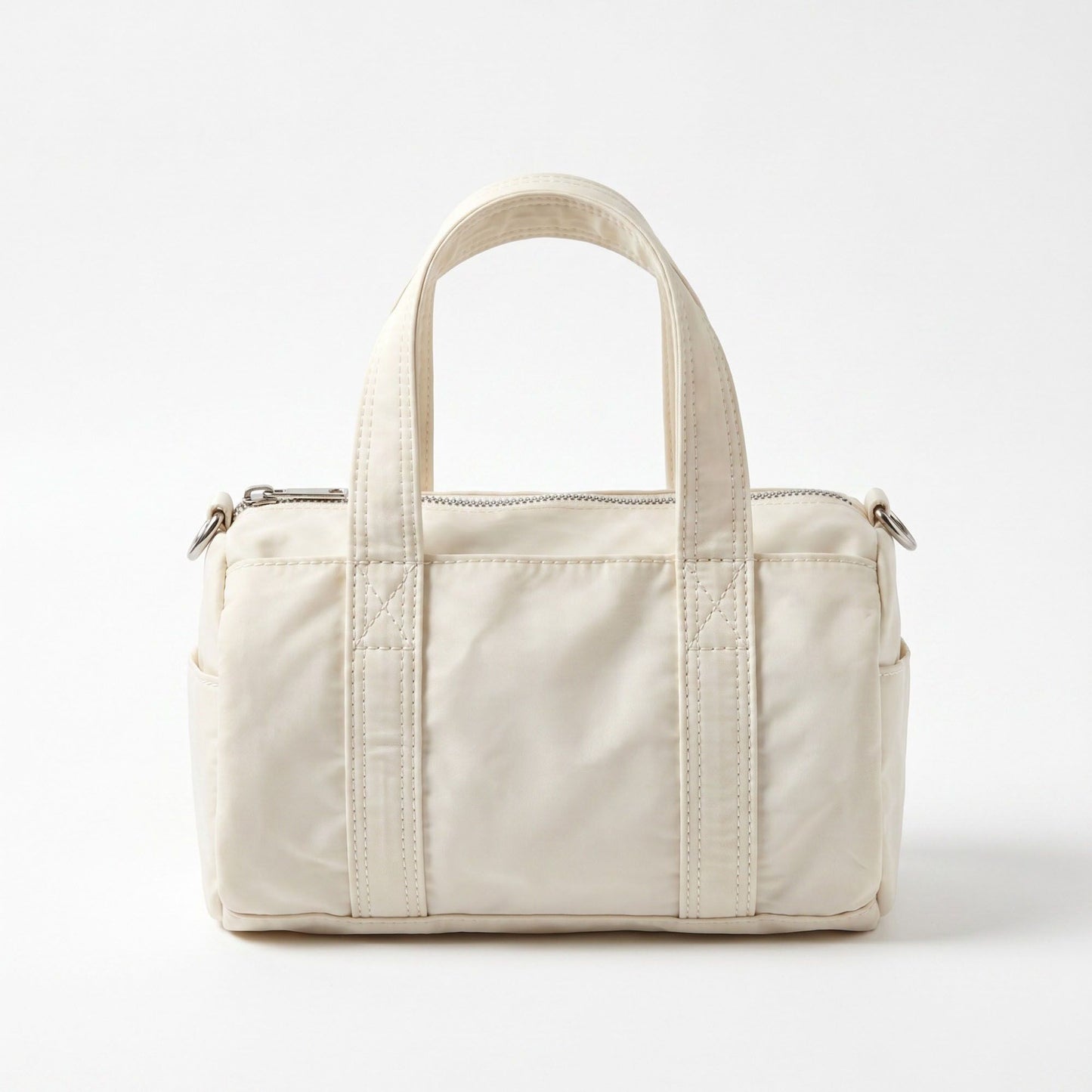 Mini Barrel Satchel Bag with Detachable Crossbody Strap