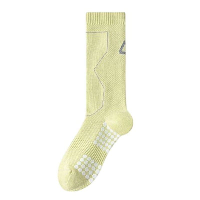 Reflective Cycling Socks with Night Visibility Design Padded Zones and Breathable Compression Fit