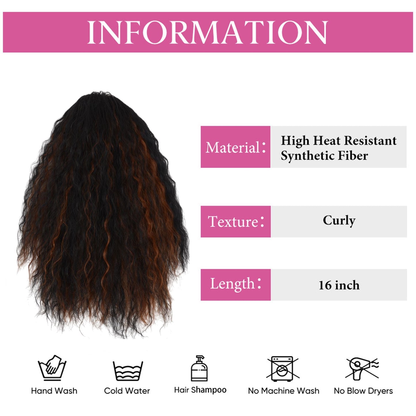 Curly Ponytail Extension Drawstring Ponytail Extension 16 Inch Kinky Curly Pony Tail Hair Extensions Fake Hairpieces Mixed Wine Red