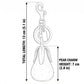 Glitter Pear Keychain and Bag Charm