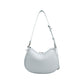 Crescent Leather Shoulder Purse with Adjustable Strap Multi Length Carry and Pebbled Finish
