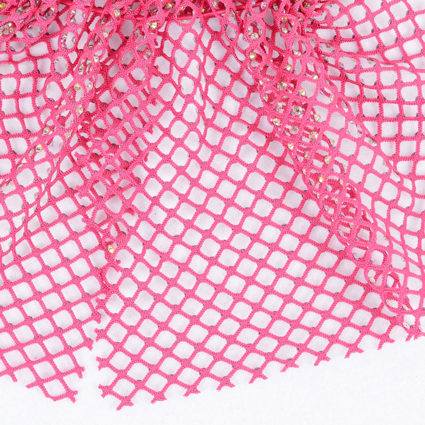 Rhinestone Mesh Head Wrap Sparkle Tie Back Hair Scarf