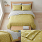 4-Piece Cotton Bedding Set with Cherry Print Duvet Cover and Pillowcases