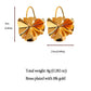 Artistic Pleated Drop Earrings - Brass Statement Earrings