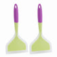 2-Piece Silicone Bench Scraper Set with Flexible Edge and Hanging Handles