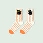 6pk Striped Ankle Socks - Cute Print Pattern Casual Socks for Daily Wear