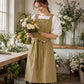 Water Resistant Cross Back Apron with Pockets and Waist Tie