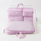 Travel Underwear Organizer Bag with Foldable Compartments and Zipper Pockets