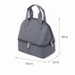 Double Compartment Insulated Lunch Bag with Top Handle and Zipper Closure