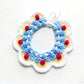 Pet Crochet Collar with Pom-Pom Decorative Neck Accessory for Dogs and Cats