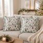 2 Pack Christmas Tree Ruffle Decorative Throw Pillow Covers