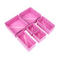 6 Piece Drawer Organizer Set Closet Storage Bins for Underwear Socks Foldable Storage Boxes