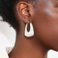 Women's Textured Geometric Hoop Earrings