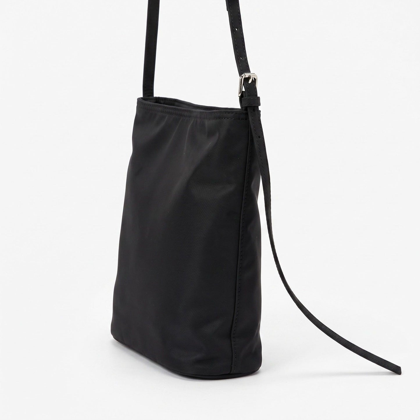 Bucket Shoulder Bag with Adjustable Crossbody Strap 9.5x8.5x4.5in