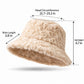 Plush Bucket Hat Soft Fuzzy Teddy Winter Casual Fashion Hat