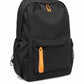 Everyday Backpack with Front Zip Pocket Side Pockets Adjustable Straps Top Hle