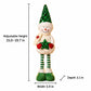 Adjustable Height Sequin Snowman Christmas Decoration