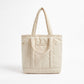 Lightweight Utility Tote Bag with Long Shoulder Straps and Exterior Pockets 9x7.5x4.5in