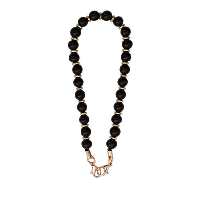 Beaded Wrist Strap with Clasps for Phones and Bags