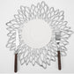 4 Piece Set Round Floral Cutout PVC Placemats Heat Resistant Decorative Table Mats
