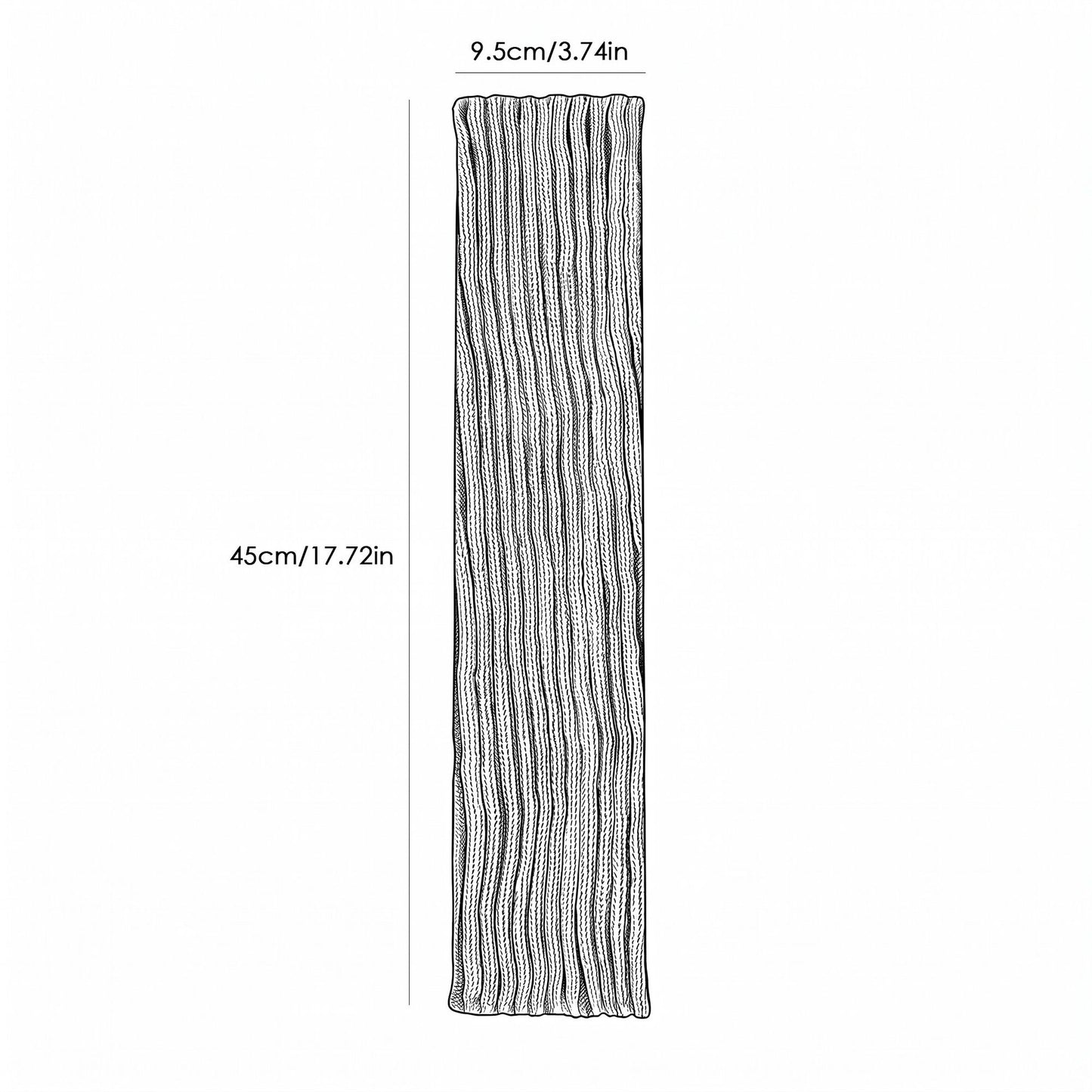 2-Pair Long Ribbed Knit Leg Warmers Set, Slouchy Knee-High Boot Sleeves