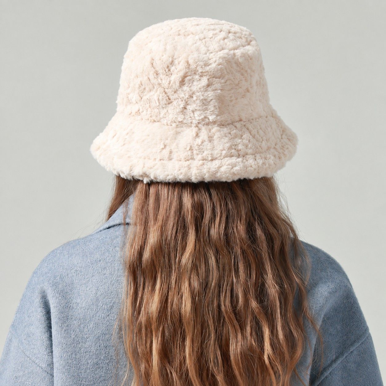 Plush Bucket Hat Soft Fuzzy Teddy Winter Casual Fashion Hat