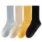 4-Pack Anti-Slip Yoga Socks with Grips Comfortable Ribbed Design for Exercise and Indoor Use