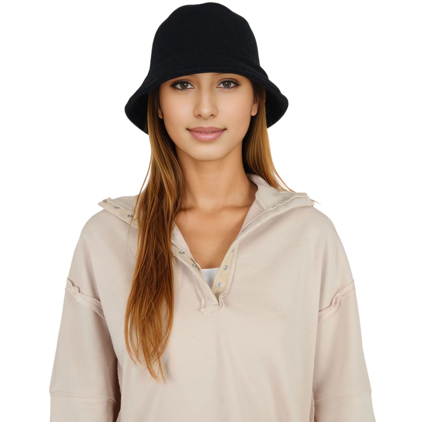 Fall Knitted Bucket Hat Summer Travel Fisherman Sun Hat