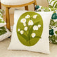 Canvas Decorative Throw Pillow Cover, Plant and Floral Print, 17.7*17.7in Square