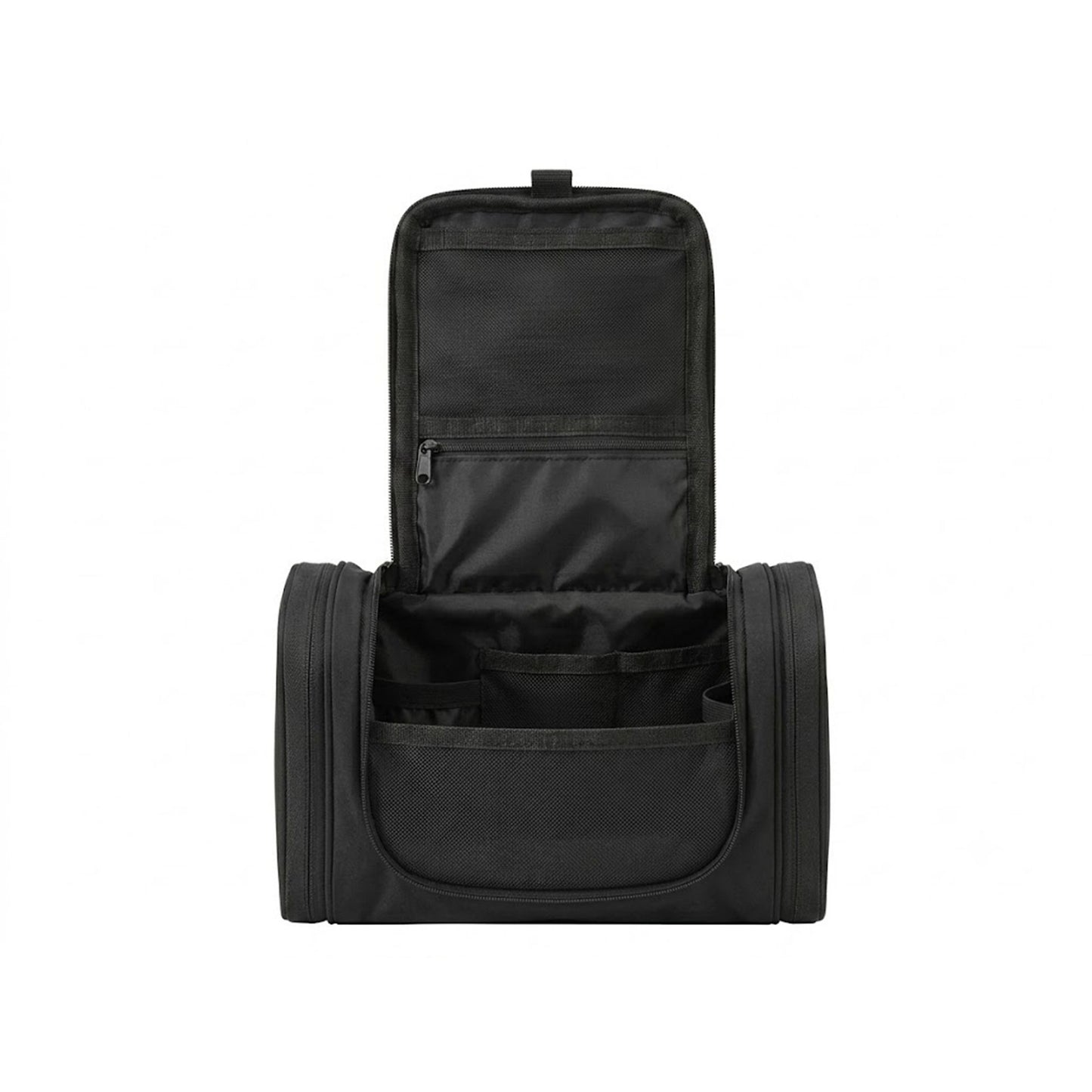 Hanging Toiletry Bag Travel Cosmetic Organizer with Mesh Pockets Side Compartments and Carry Handle