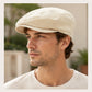 Men's Classic Flat Cap Fine Ribbed Ivy Newsboy Driving Hat