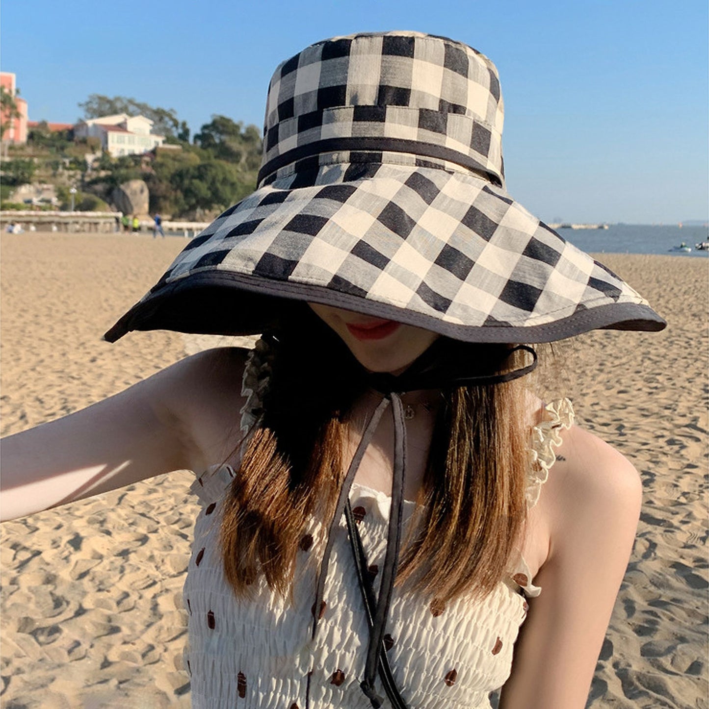 Women's Double-Sided Reversible Wide-Brim Sun Hat