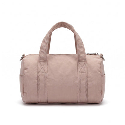 Mini Barrel Satchel Bag with Detachable Crossbody Strap