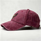 Cotton Baseball Cap with Eagle Embroidery Adjustable Strap Casual Everyday Hat