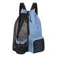 Mesh Swim Backpack with Drawstring Closure and Side Pockets