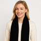 Striped Knit Shoulder Sweater Accessory with Soft Lightweight Fabric 33.5x9.8 inches
