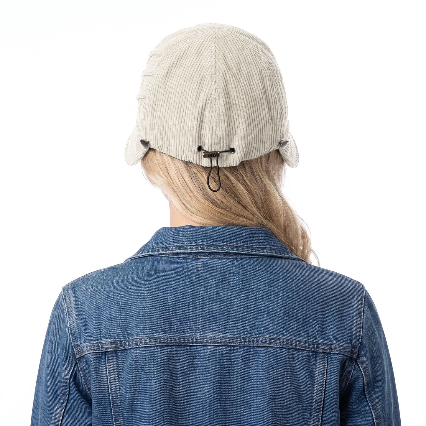 Corduroy Bucket Hat Wide Brim Adjustable Fit Casual Fall Winter Hat