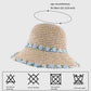 Women's Flower Embellishments Sun Hats Charming Crocheted Straw