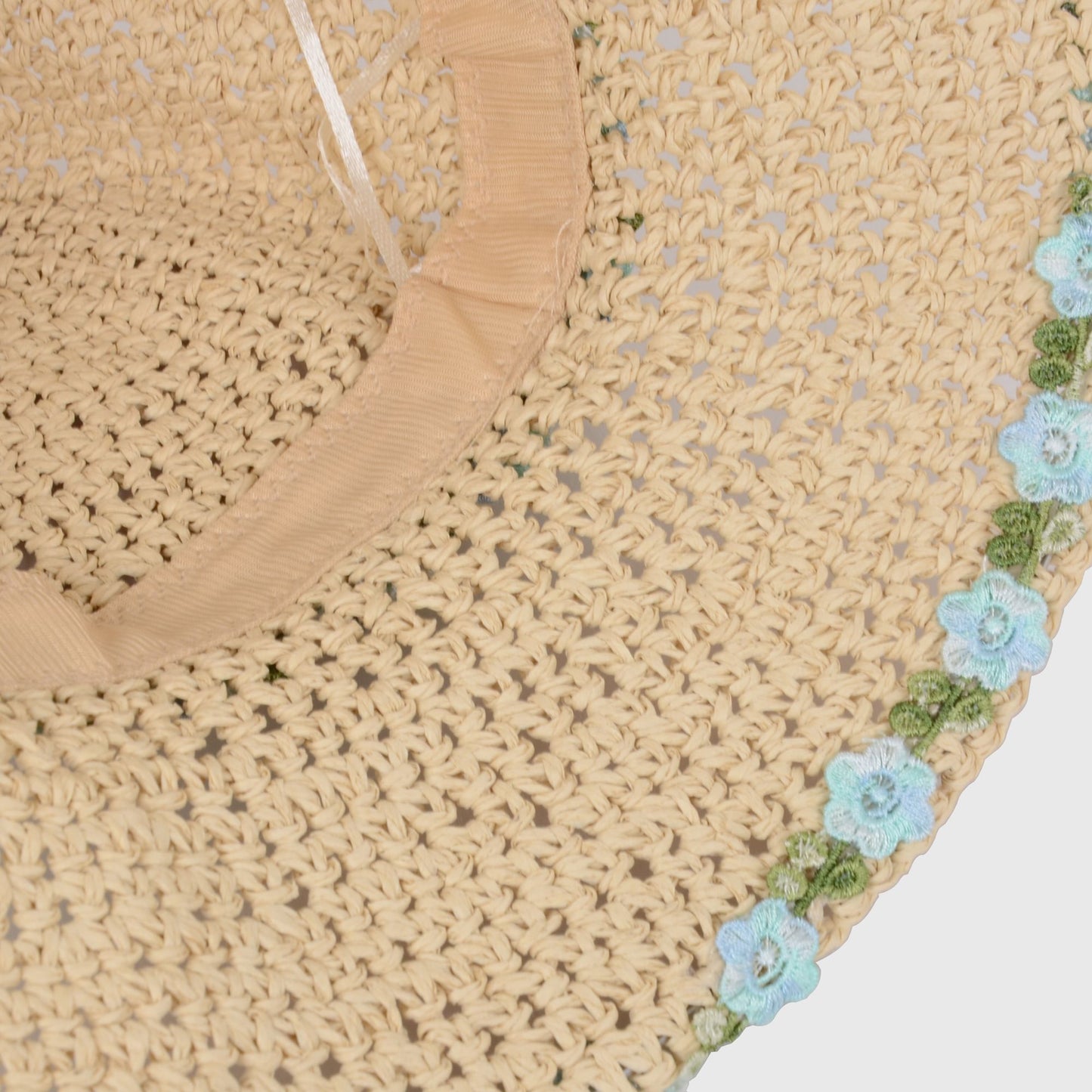 Women's Flower Embellishments Sun Hats Charming Crocheted Straw