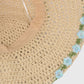 Women's Flower Embellishments Sun Hats Charming Crocheted Straw
