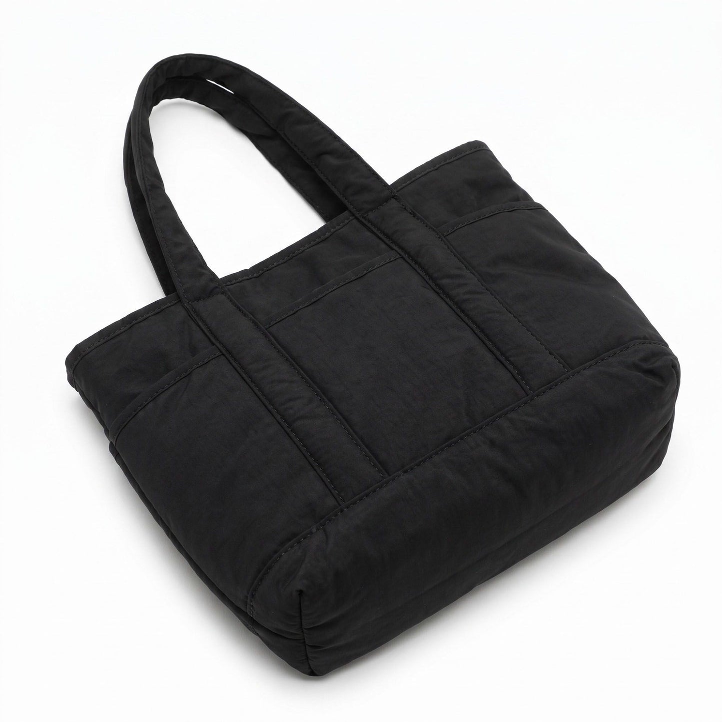 Lightweight Utility Tote Bag with Long Shoulder Straps and Exterior Pockets 9x7.5x4.5in