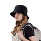 Lightweight Packable Bucket Hat with Ventilated Crown Chin Strap and Adjustable Fit for Travel Hiking and Outdoor Use