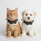 Pet Crochet Collar with Pom-Pom Decorative Neck Accessory for Dogs and Cats
