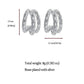 Hollow Out Hoop Earrings - 2.5cm Diameter Hoops